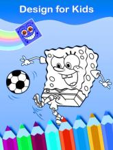 Coloring Sponge starfish and patrik for kids截图3