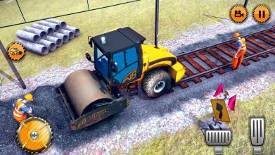 Indian Train Track Construction: Train Games 2019截图3