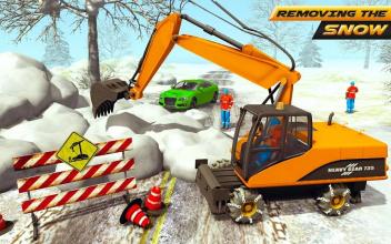 Snow Excavator Simulator 2019: Real Snow Plow Game截图2