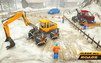 Snow Excavator Simulator 2019: Real Snow Plow Game截图1