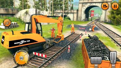 Indian Train Track Construction: Train Games 2019截图1