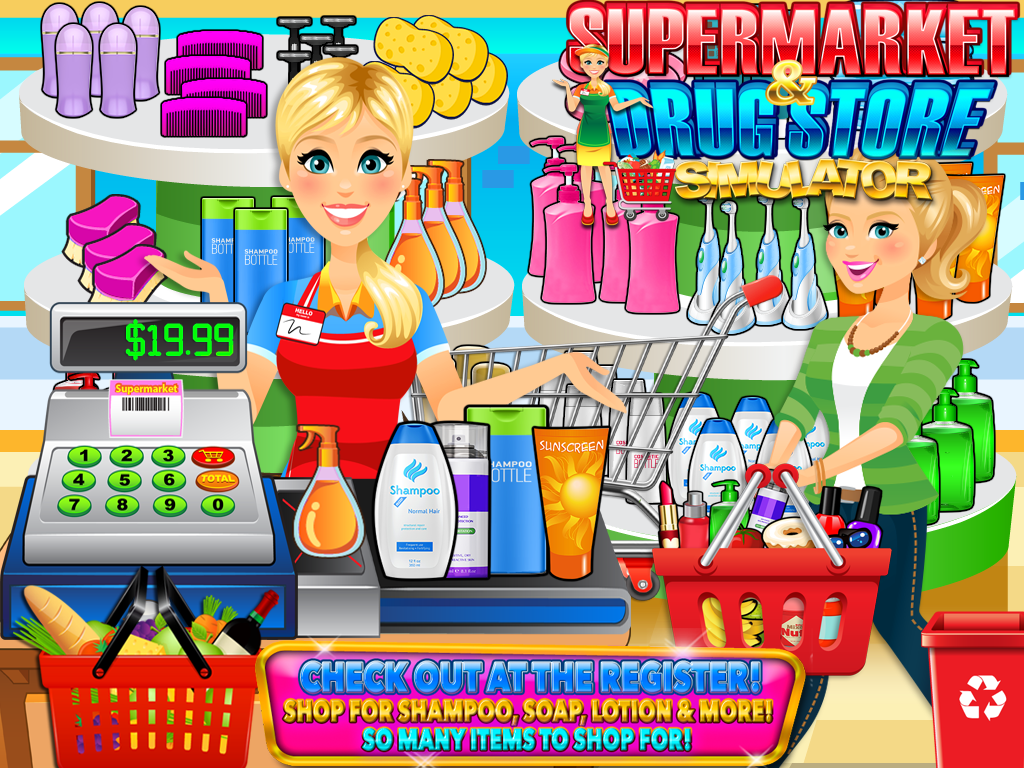 Supermarket Drugstore Cashier截图1