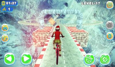 Chrismas Mountain Bicycle Stunt截图3