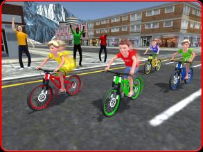 Kids Bicycle Rider Street Race截图4