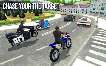 Traffic Police Motorbike Chase - Police Bike Game截图4