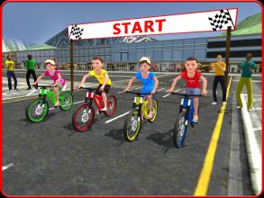 Kids Bicycle Rider Street Race截图5