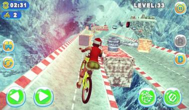 Chrismas Mountain Bicycle Stunt截图2