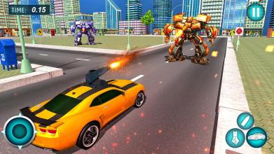 Flying Superhero Car Robot Transform Wars Games截图2