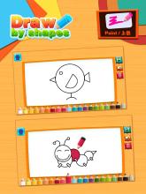 Draw by shape - easy drawing game for kids截图3