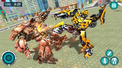 Flying Superhero Car Robot Transform Wars Games截图5