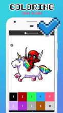 Superhero Color By Number - Spider Pixel Art截图3