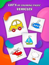 Kids Coloring: Vehicles By Super截图2