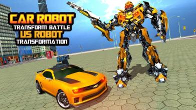 Flying Superhero Car Robot Transform Wars Games截图1