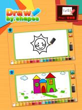 Draw by shape - easy drawing game for kids截图2