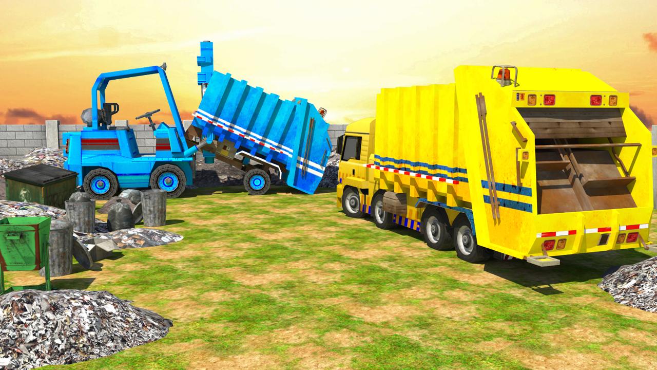 Trash Truck Driving Simulator 2018截图5