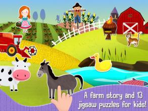 Kids Jigsaw Puzzles: Farm Animals & Vehicles截图3