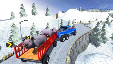 Animal Safari 6X6 Transport Truck Driving截图4