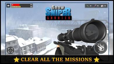 Snow Sniper Shooter 2019 : Fierce War missions截图1