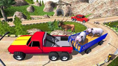 Animal Safari 6X6 Transport Truck Driving截图2