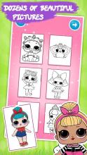 Dolls Coloring Book for Girls截图2