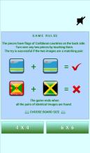 Caribbean Flags - Memory Game截图1