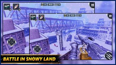 Gunner WinterLand War Guns Simulator : War weapons截图2