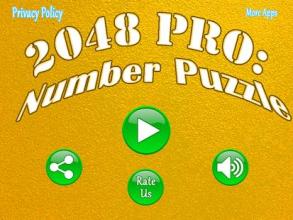 2048 Pro : Number Puzzle截图2