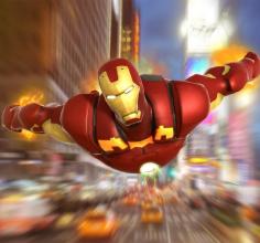 Iron Hero : Grand Flying City Rescue Mission 3D截图4