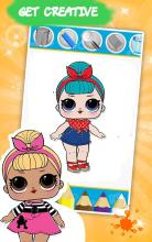 Dolls Coloring Book for Girls截图1