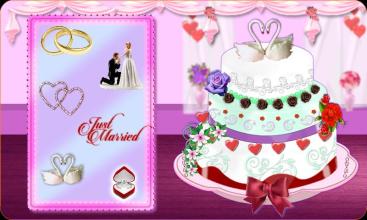 Rose Wedding Cake Maker Games截图2