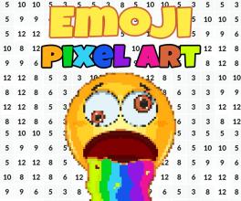 Color By Number Emojis Paint Pixel Art Game截图4