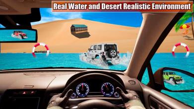 Beach Water Car Surfer Jeep Driving Sim截图2