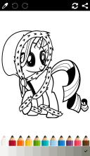 Little Pony Coloring Book Girls截图2