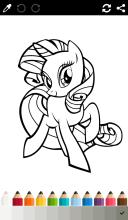 Little Pony Coloring Book Girls截图1