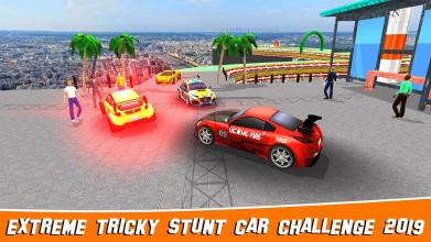 Extreme Tricky Stunt Car Challenge 2019截图1