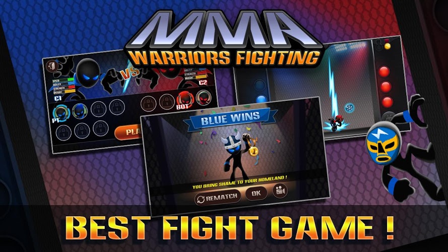 Stickman Warriors:UFB Fighting截图5