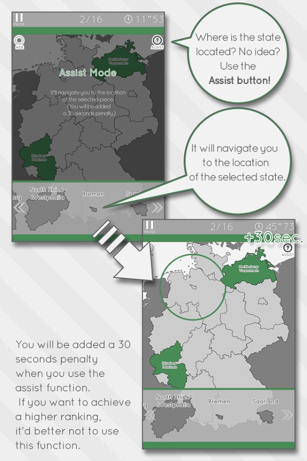 Enjoy L. Germany Map Puzzle截图3