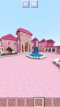 New Pink Mansion for Girls. Free MCPE map 2019截图2