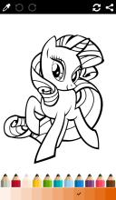 Little Pony Coloring Game Kids截图1