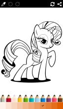 Little Pony Coloring Game Kids截图2