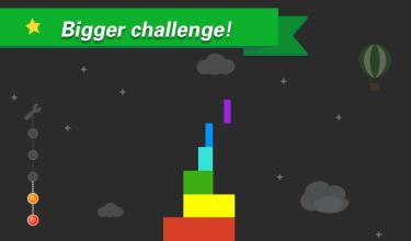 Rainbow Tower - The tower build & tower stack game截图1