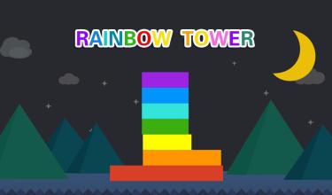 Rainbow Tower - The tower build & tower stack game截图5