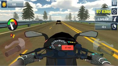 Heavy Bike Traffic Racing Game截图2