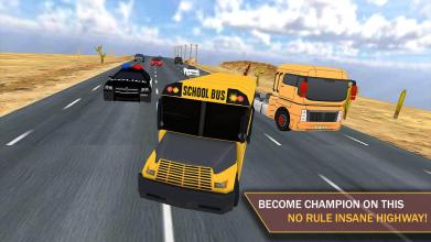 Racing In Bus : School Bus Highway Simulator截图5