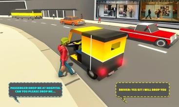 Tuk Tuk Rikshaw Virtual City Simulator Game截图4