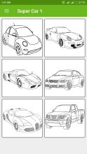 Super Cars Coloring Book截图2