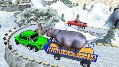 Jungle Animals Cargo Transport 6X6 Truck 2019截图5