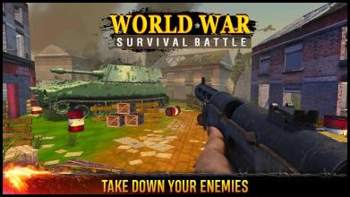 World War Survival Battle : WWII Free Fps Combat截图5