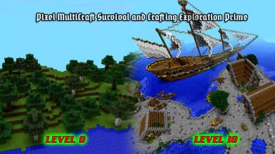 Pixel MultiCraft : Survival & Crafting Exploration截图4