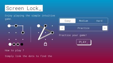 Screen Lock - A pattern lock unlock game截图3